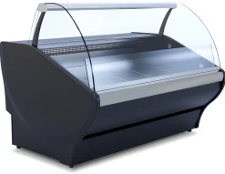 IGLOO Kühltheke Basia Neo 1.56S Night Grey, B 1650mm, Stille Kühlung