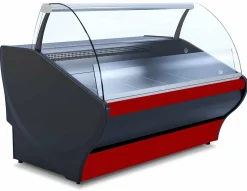 IGLOO Kühltheke Basia Neo 1.56S schwarz/rot, B 1650mm, Stille Kühlung