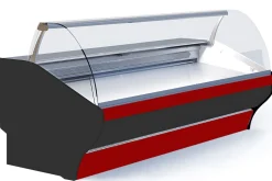 IGLOO Kühltheke Basia Neo 1.56S schwarz/rot, B 1650mm, Stille Kühlung