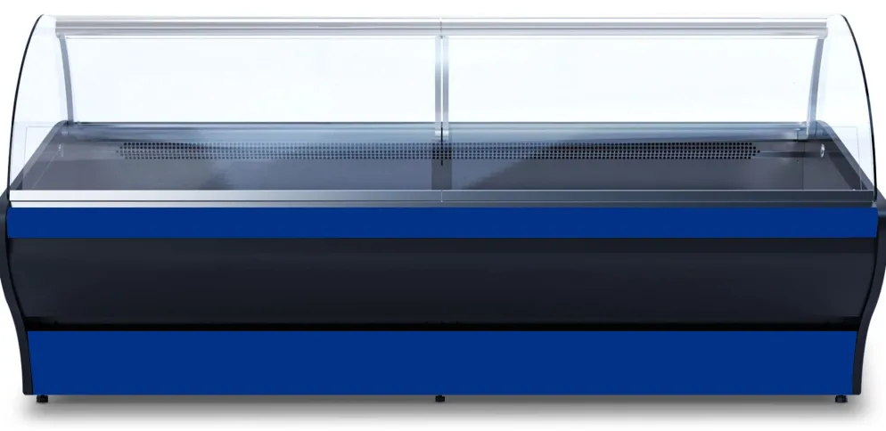IGLOO Kühltheke Basia Neo 1.88S schwarz/blau, B 1960mm, Stille Kühlung
