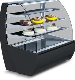 IGLOO Kuchentheke Konditoreitheke KAMELEO 1.3 Dark, Umluft, Breite 1405mm