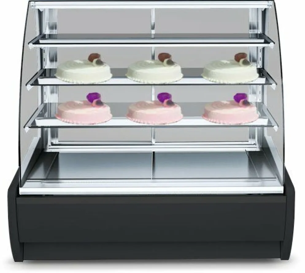 IGLOO Kuchentheke Konditoreitheke KAMELEO 1.3 Dark, Umluft, Breite 1405mm