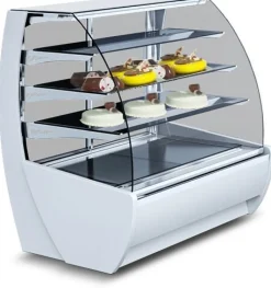 IGLOO Kuchentheke Konditoreitheke KAMELEO 1.3 weiß, Umluft, Breite 1405mm