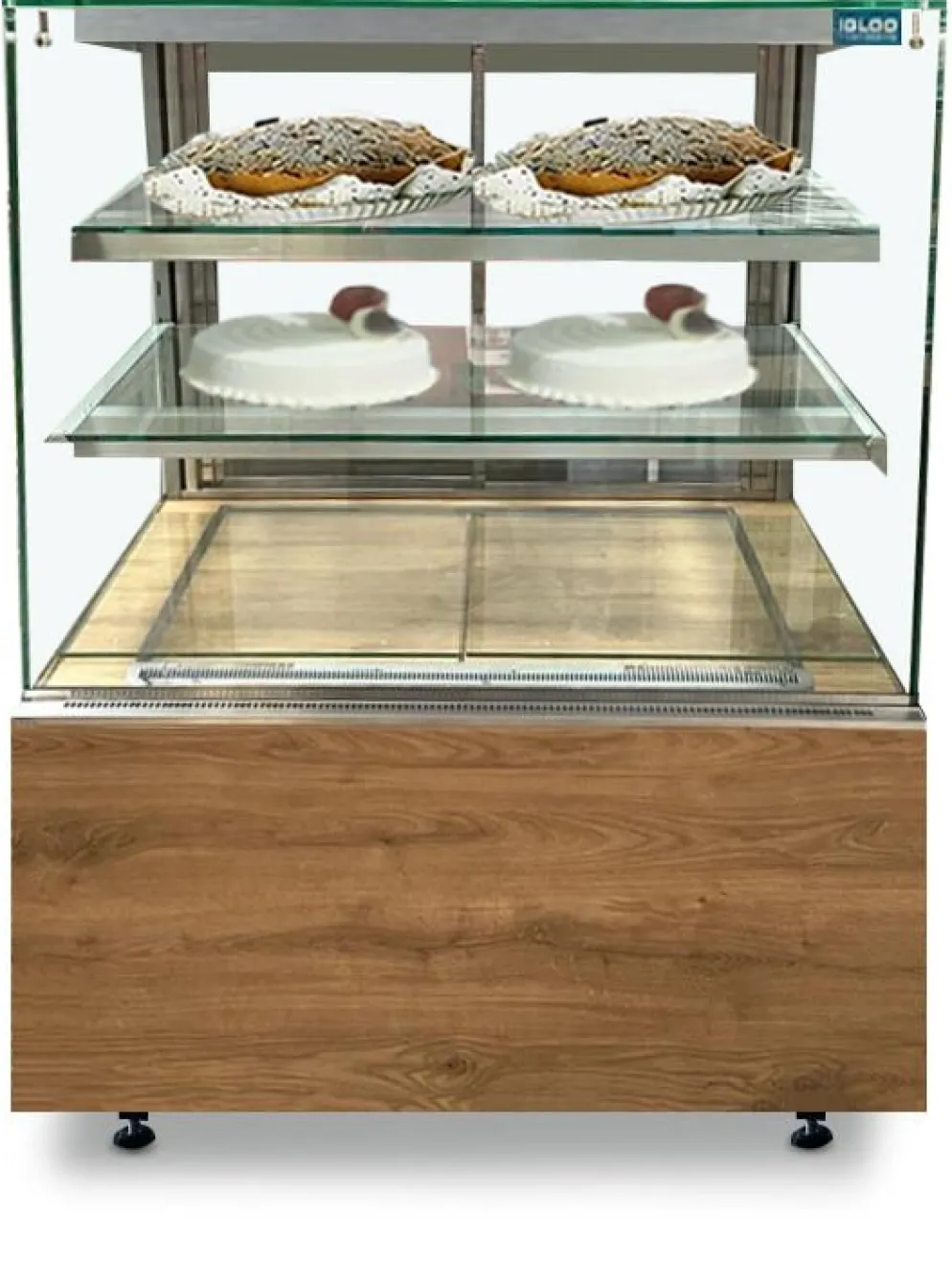 IGLOO Kuchentheke Kuchenvitrine GASTROLINE CUBE 0.9W ML08, Breite 910mm