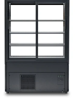 IGLOO Kuchentheke Kuchenvitrine INNOVA schwarz, 3 Regale, Breite 1000mm