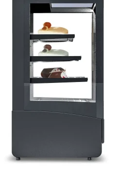 IGLOO Kuchentheke Kuchenvitrine INNOVA schwarz, 3 Regale, Breite 1000mm