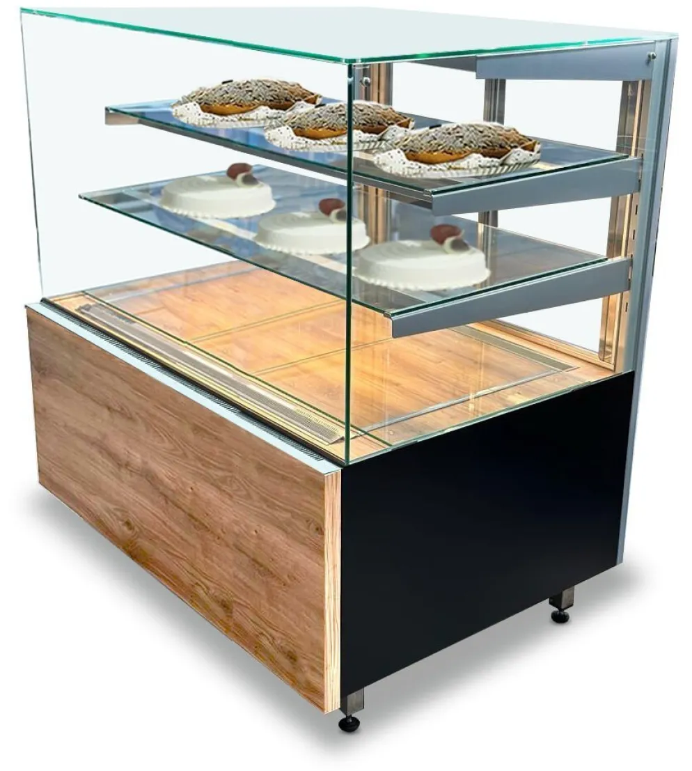 IGLOO Kuchentheke Kuchenvitrine GASTROLINE CUBE 1.3W ML08, Breite 1310mm
