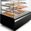 IGLOO Kuchentheke Kuchenvitrine GASTROLINE CUBE 1.3W Schwarz, 1310x835x1250 mm