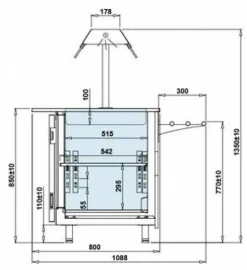 IGLOO Salatbar Buffetwagen Gastroline ML17 Open 1.0, Länge 1000mm