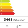 IGLOO Wandkühlregal Variant 257 Black Line mit Glasschiebetüren 1,50 kW, 2570 mm