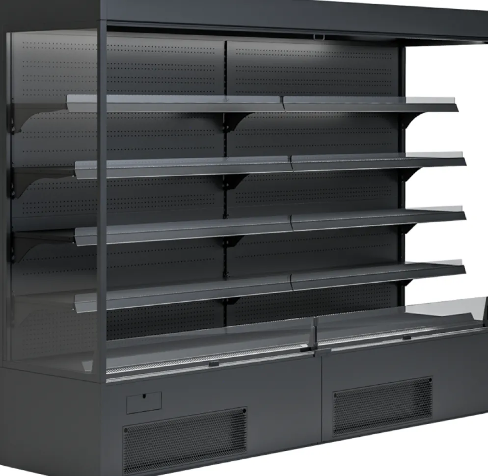 IGLOO Wandkühlregal Variant 257 Black Line mit Nachtrollo 2,32 kW, 2570 mm