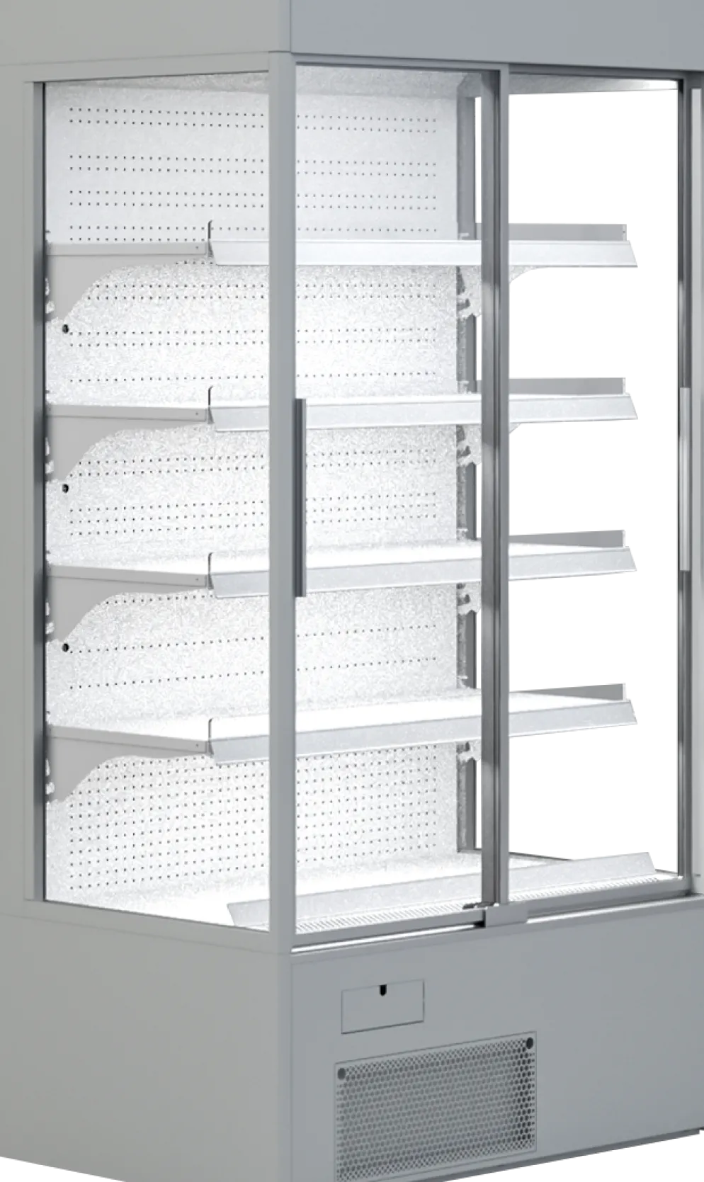 IGLOO Wandkühlregal Variant 167 mit Glasschiebetüren 1,14 kW, 1670 mm