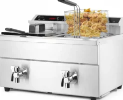 Induktionsfriteuse Profi Line 2x 8 Liter, 2x 3500W