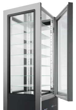 ISA Panorama-Kühlvitrine CRISTAL TOWER 750 RV TN BLACK