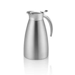 Isolierkanne, 0,6 Liter, Ø 10,5 cm, Höhe 19,5 cm, Chromnickelstahl 18/8
