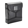 Isoliertasche, für 2 Pizzen, 46 x 46 x 11 cm, schwarz, Kunststoff, Aluminium