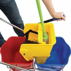Jantex doppelter Moppeimer mit Mopppresse 2 x 23L