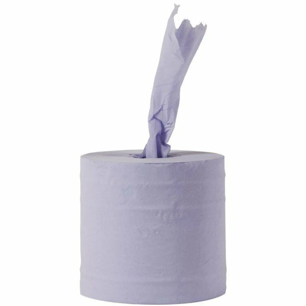 Jantex Handtuchrollen für Innenabrollung blau 1-lagig - 6 Stück