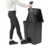 Jantex Küchenpedaleimer schwarz 65L