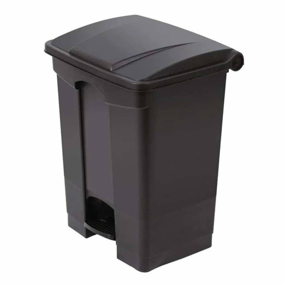 Jantex Küchenpedaleimer schwarz 65L