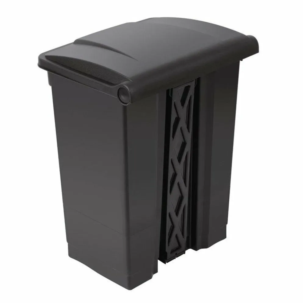 Jantex Küchenpedaleimer schwarz 65L