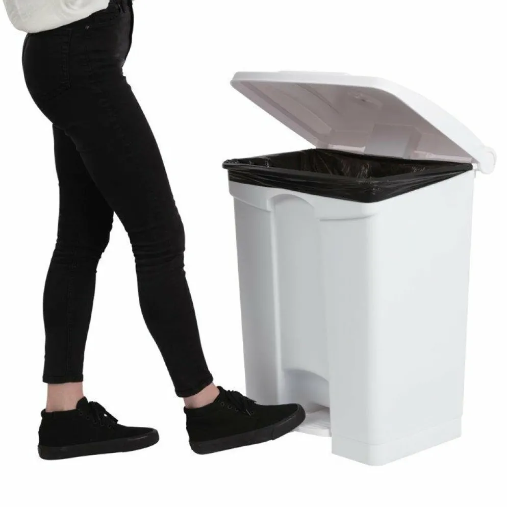 Jantex Küchenpedaleimer weiß 65L