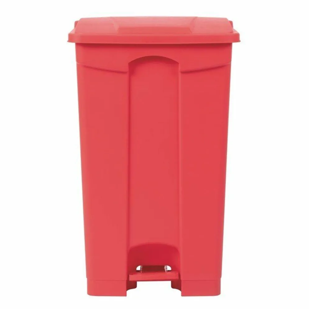 JANTEX Pedal Abfalleimer rot 87 L