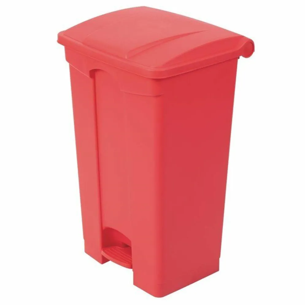 JANTEX Pedal Abfalleimer rot 87 L
