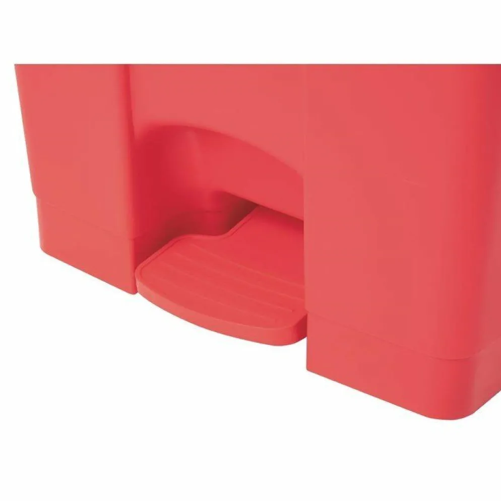 JANTEX Pedal Abfalleimer rot 87 L