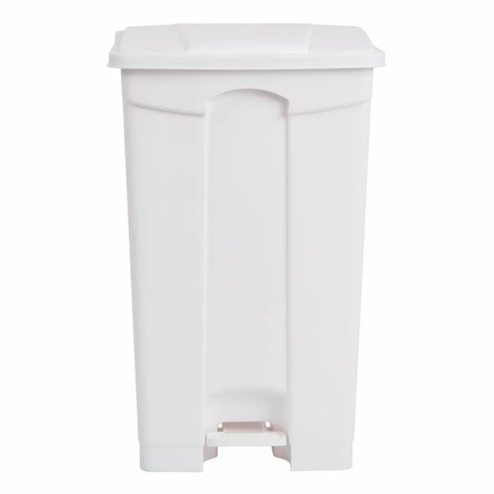 JANTEX Pedal Abfalleimer weiss 87 L