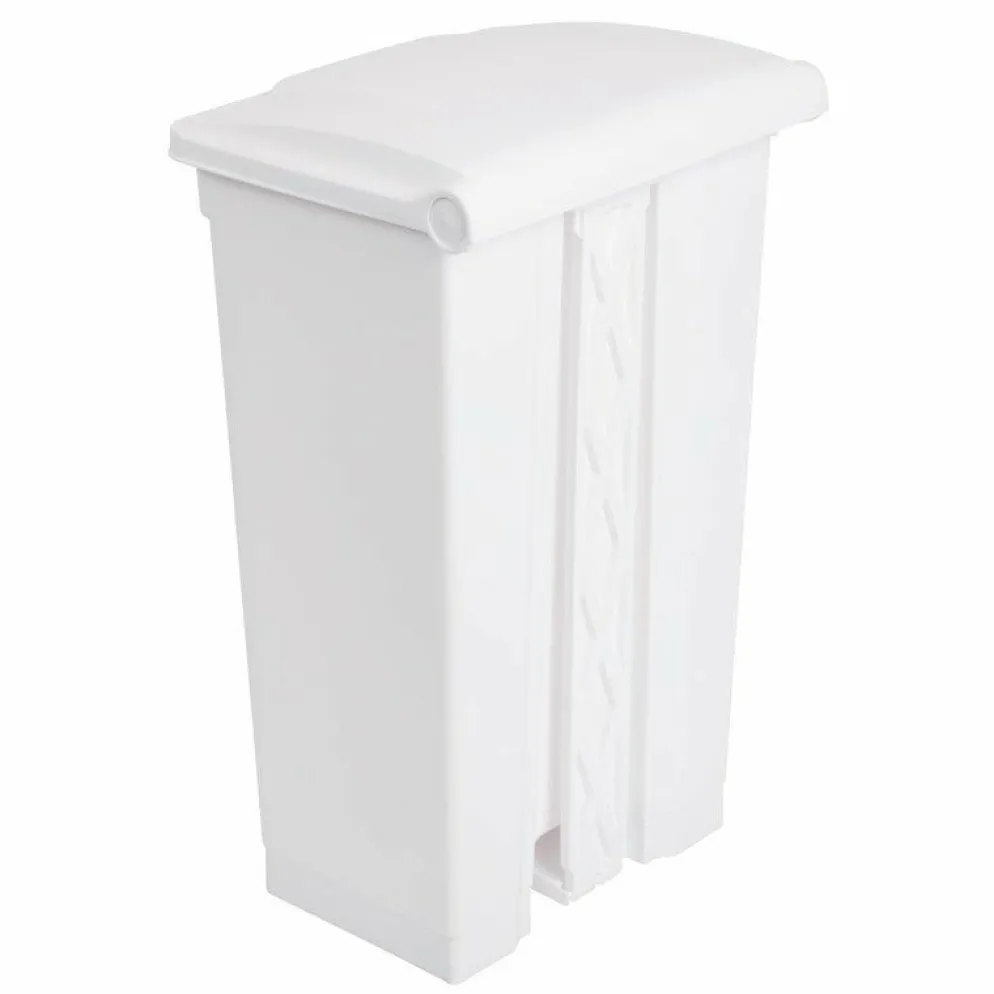 JANTEX Pedal Abfalleimer weiss 87 L