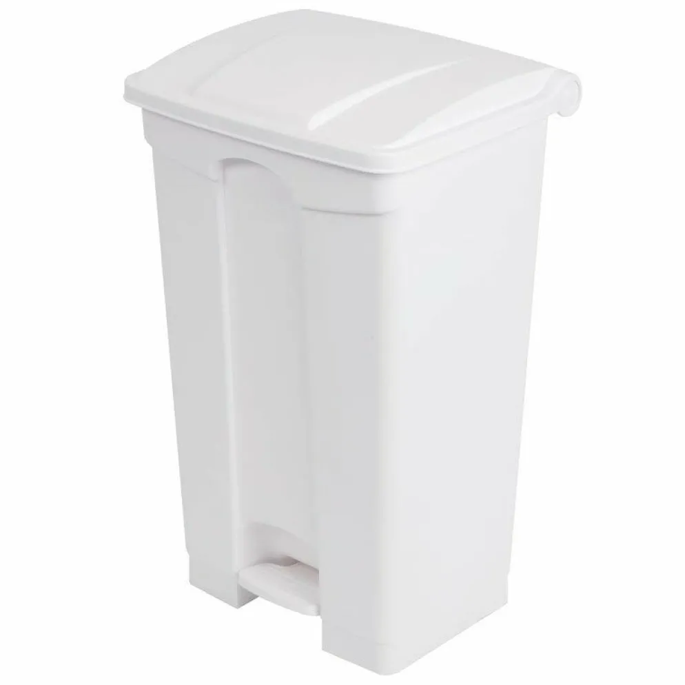 JANTEX Pedal Abfalleimer weiss 87 L