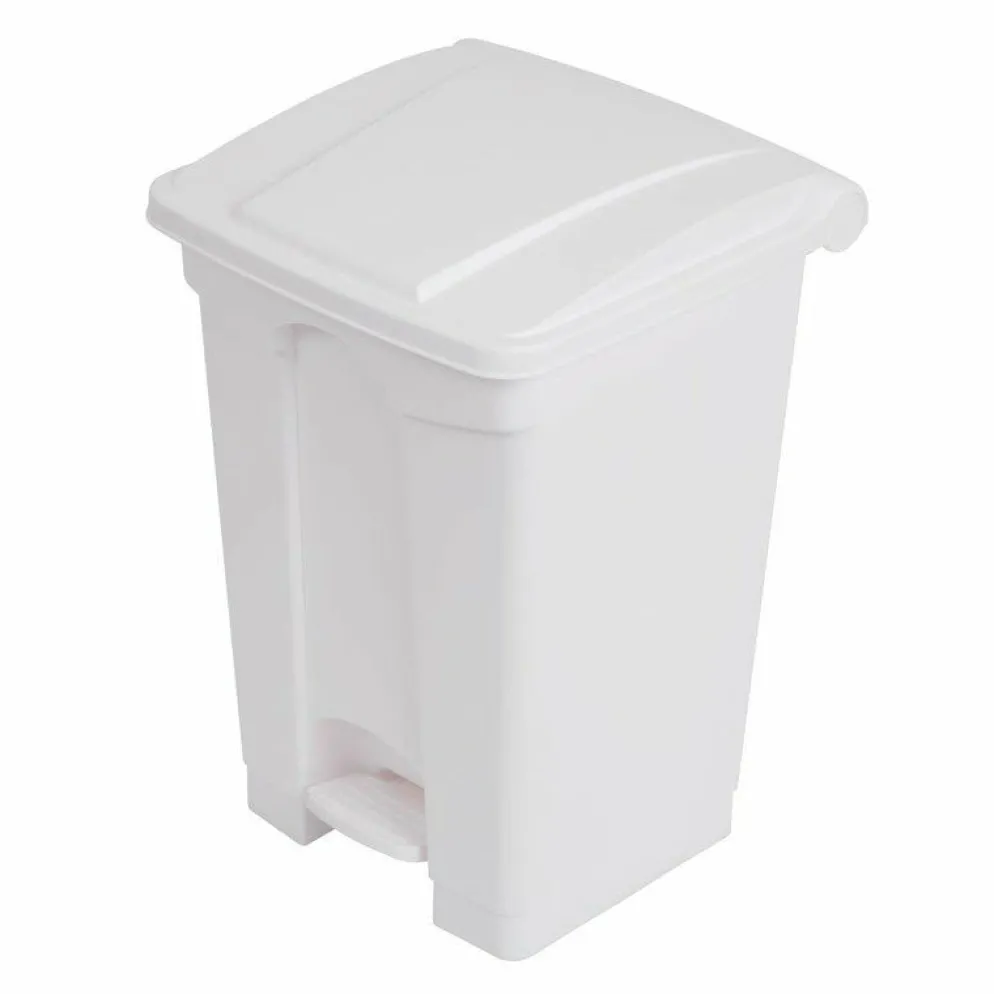 JANTEX Pedal Abfalleimer weiss, 45 L