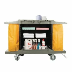 Jantex Reinigungswagen mit 2 Säcken, 146x54x99cm