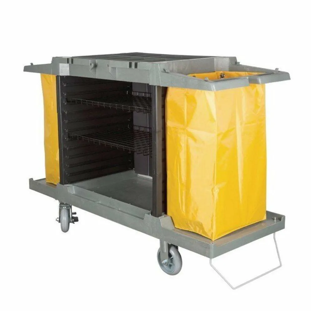Jantex Reinigungswagen mit 2 Säcken, 146x54x99cm