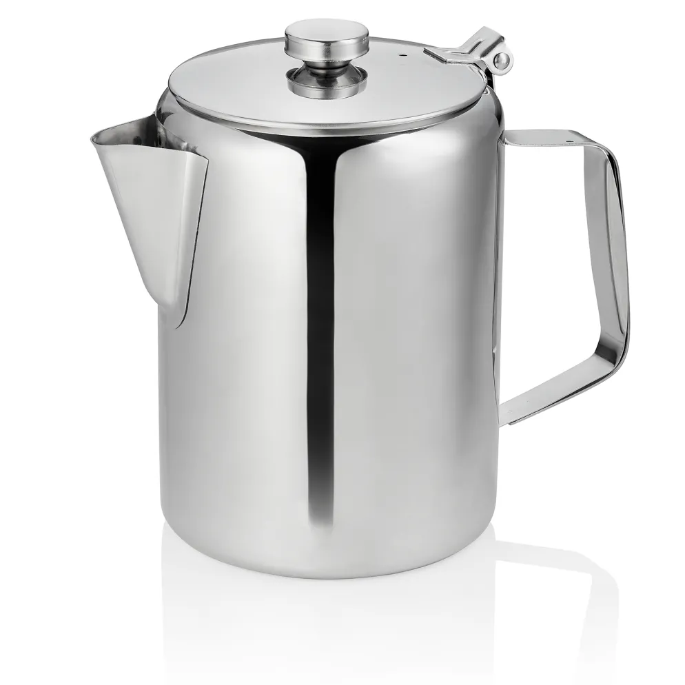 Kaffeekanne, 2 Liter, Ø 12,5 cm, Höhe 19 cm, Chromnickelstahl