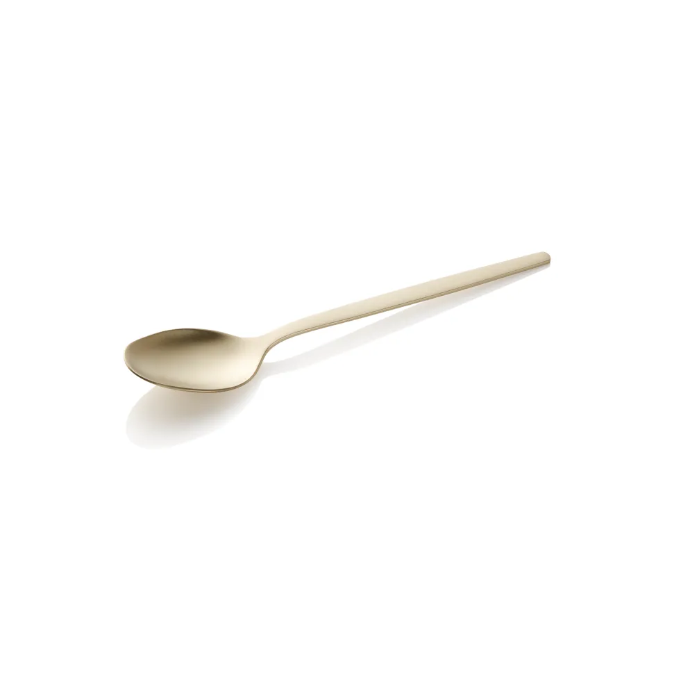Kaffeelöffel Set ALEX CHAMPAGNE, mit champagner, matter PVD Beschichtung, 13,5 cm, Set á 12 Stück