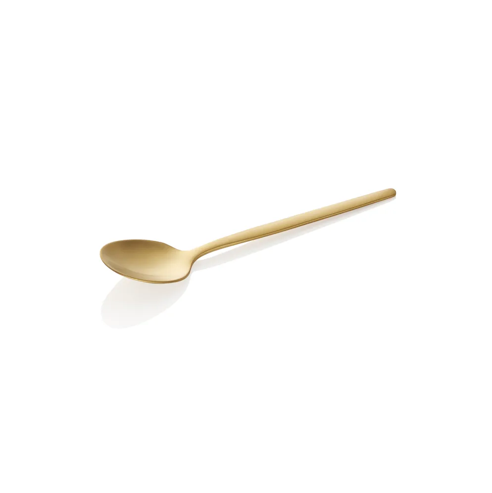 Kaffeelöffel Set ALEX GOLD, mit gold, matter PVD Beschichtung, 13,5 cm, Set á 12 Stück