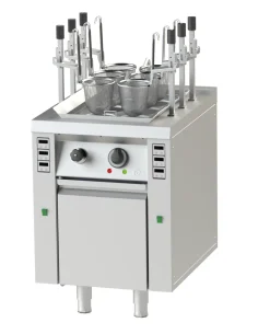 KBS Asia Elektro-Nudelkocher für 6 Nudelkörbe 2 Heizzonen mit Auto Lift