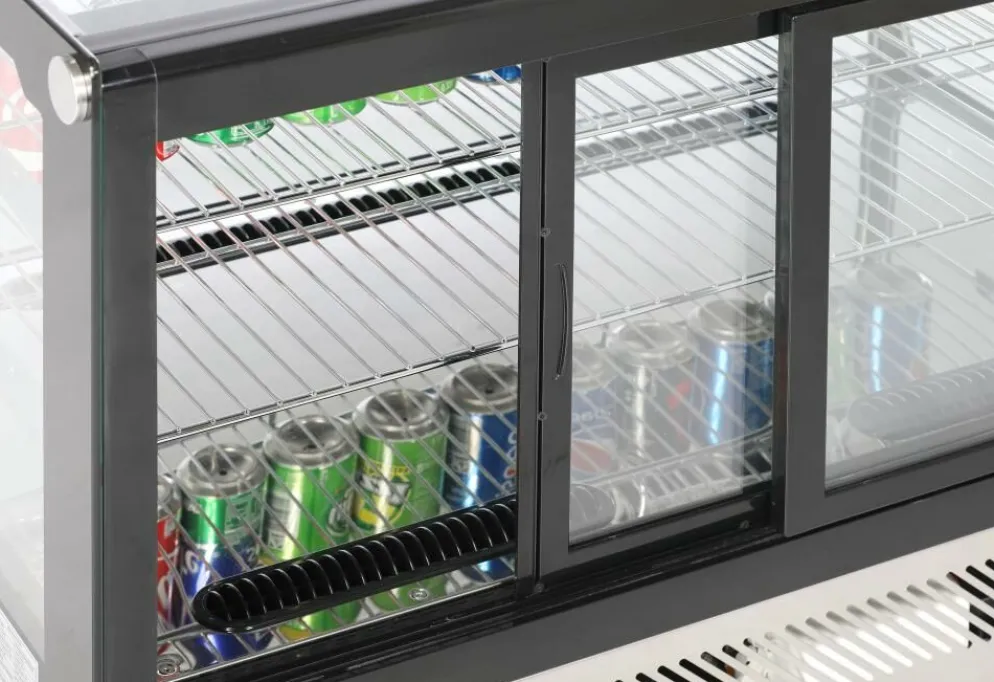 KBS Aufsatzkühlvitrine mit 2 Etagen, 230V, 880x566x680mm