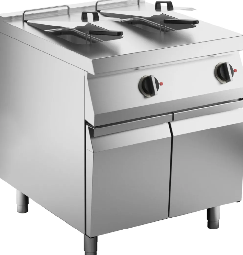 KBS Elektro-Fritteuse 2 Becken je 15 L, Standgerät 24kW
