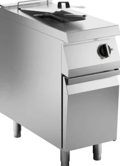 KBS Elektro-Fritteuse 1 Becken 10 L, Standgerät 9kW, Klappheizung