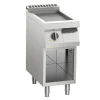 KBS Elektro-Grillplatte, glatt verchromt 7,5kW, 1 Heizzone, offener Unterbau