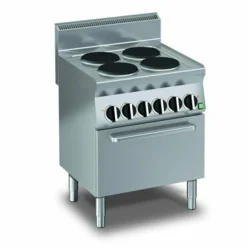 KBS Elektro-Herd mit Umluftofen, 4 runde Platten, 700x650x850mm, 14,6kW