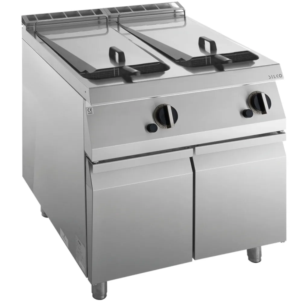 KBS Gas-Fritteuse 2 Becken je 15 L Standgerät 28kW