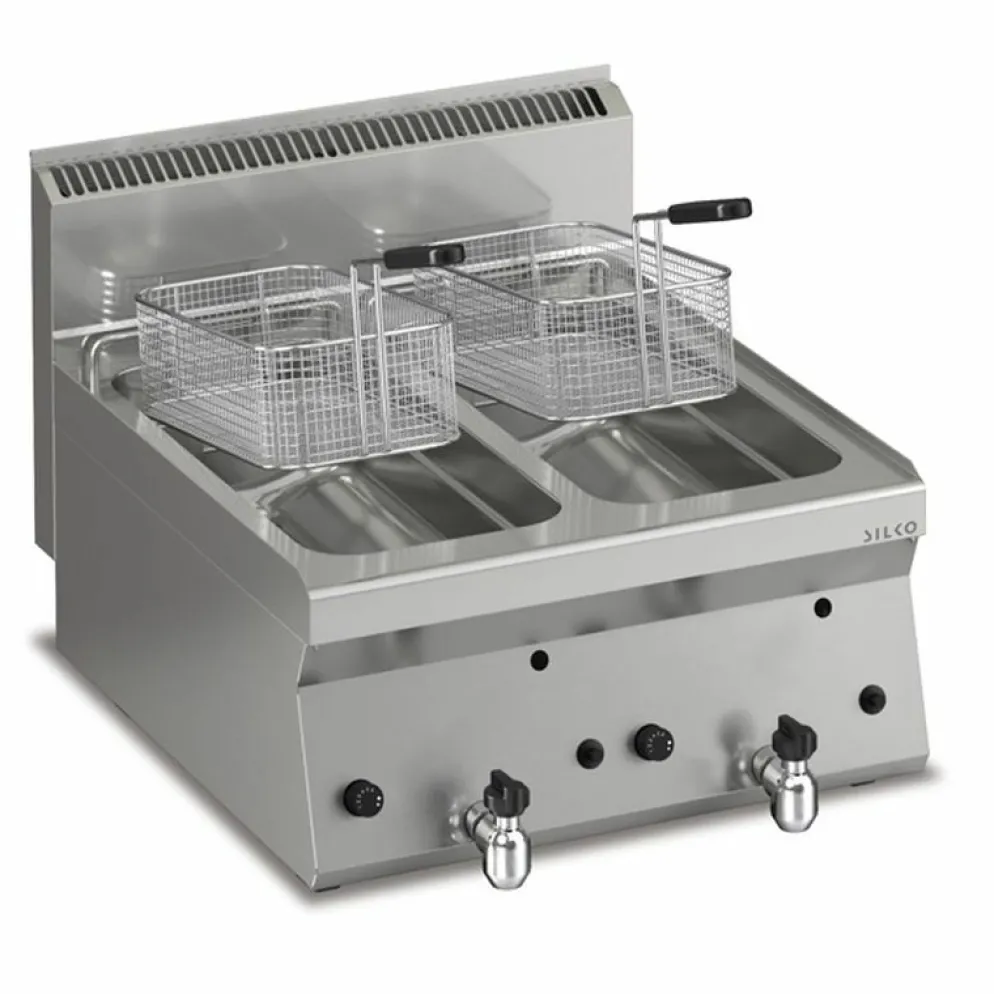 KBS Gas Fritteuse 2x 8 L, 14kW, 600x650x295mm