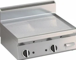 KBS Gas Grillplatte glatte verchromte Heizfläche 595x555mm 2 Heizzonen, 10kW