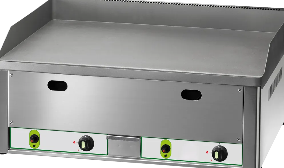 KBS Gas-Grillplatte 2 Heizzonen glatt 8kW