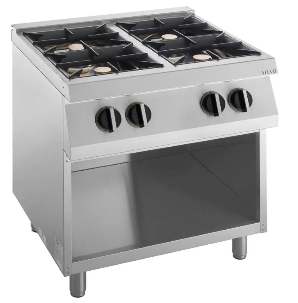 KBS Gas-Herd 4 Brenner 24 kW offener Unterbau