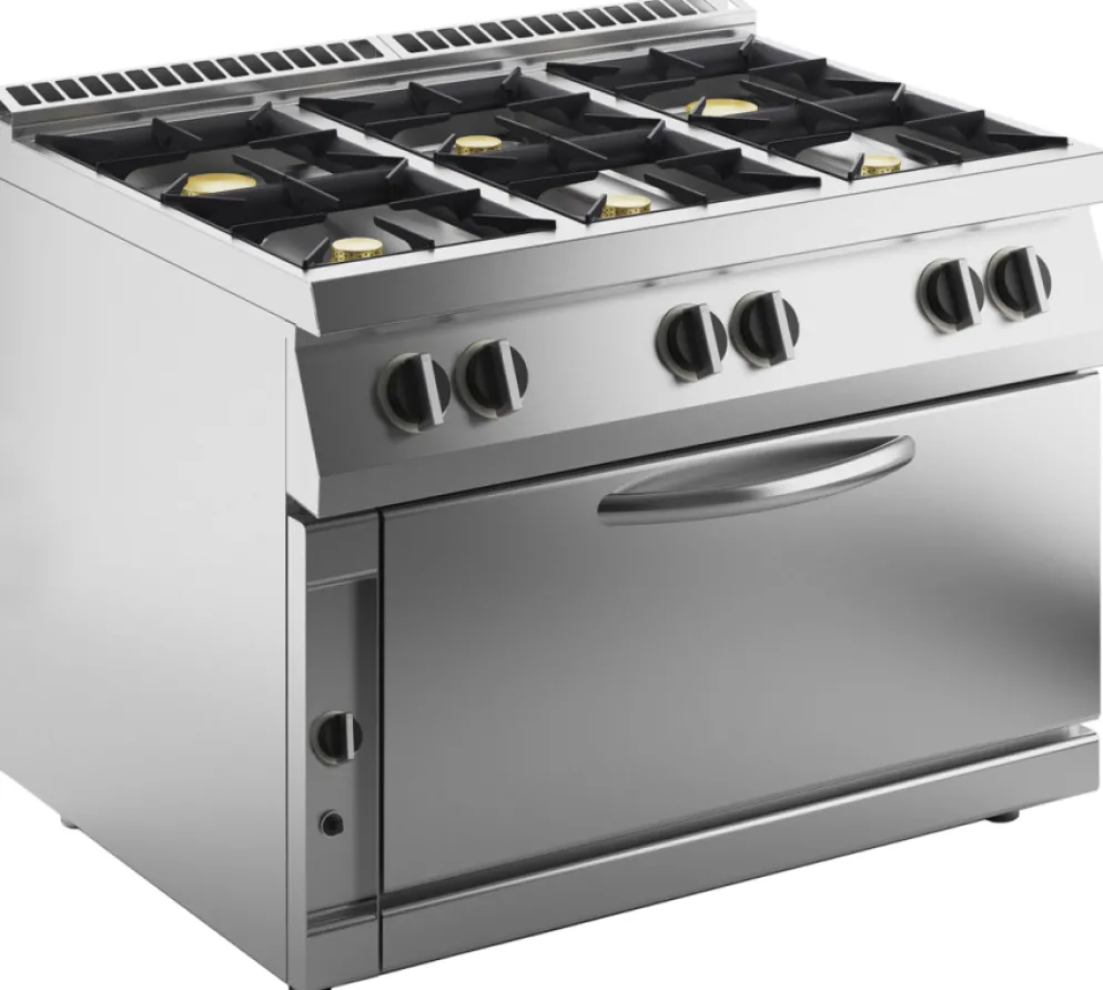 KBS Gas-Herd 6 Brenner mit Jumbo Gas-Ofen